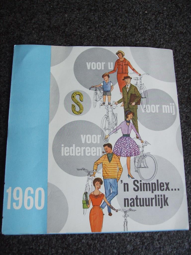 Simplex oldtimerrijwielen 1960 folder, Fietsen en Brommers, Verzenden, Zo goed als nieuw