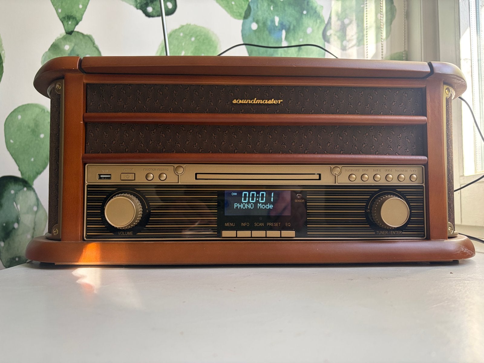 Soundmaster NR513DAB Retro Muziekcenter met DAB+/FM Radio, Overige merken, MP3-aansluiting, Ophalen of Verzenden, Zo goed als nieuw