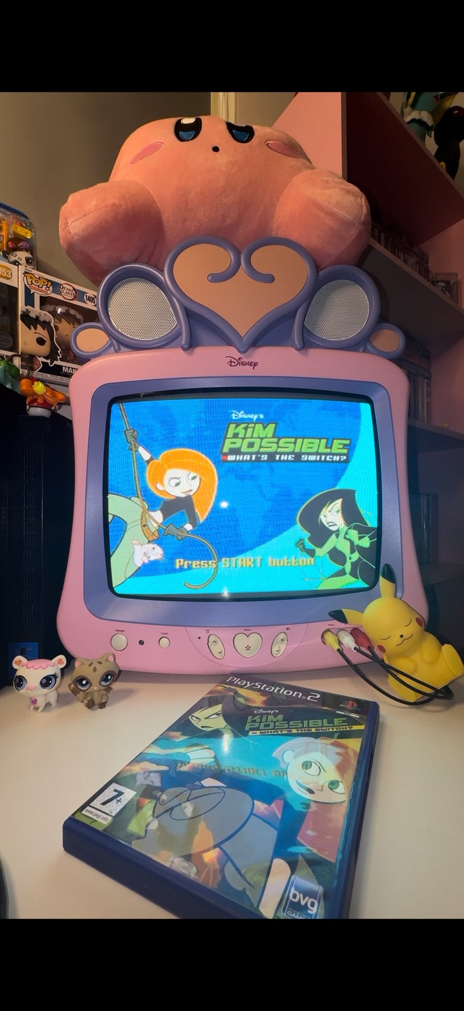 Disney princess CRT TV met (defecte) DVD-speler, Audio, Tv en Foto, Televisies, Gebruikt, 50 Hz, Minder dan 40 cm, Ophalen
