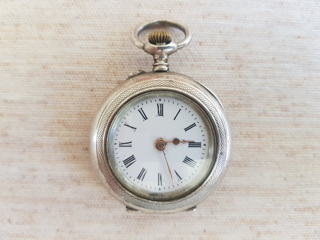 Antiek zilveren zakhorloge, Overige merken, Zakhorloge, 1900 tot 1930, Ophalen of Verzenden