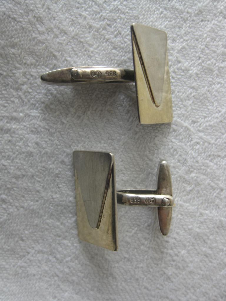 Zilveren manchetknopen in goede staat., Ophalen of Verzenden, Zo goed als nieuw, Zilver, Verguld