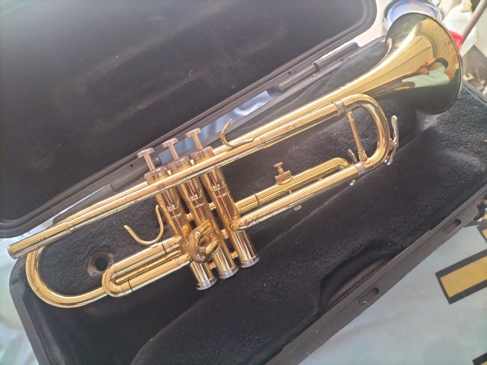 Besson 600 trompet met koffer - Gebruikt, Ophalen of Verzenden, Gebruikt, Bes-trompet, Met koffer