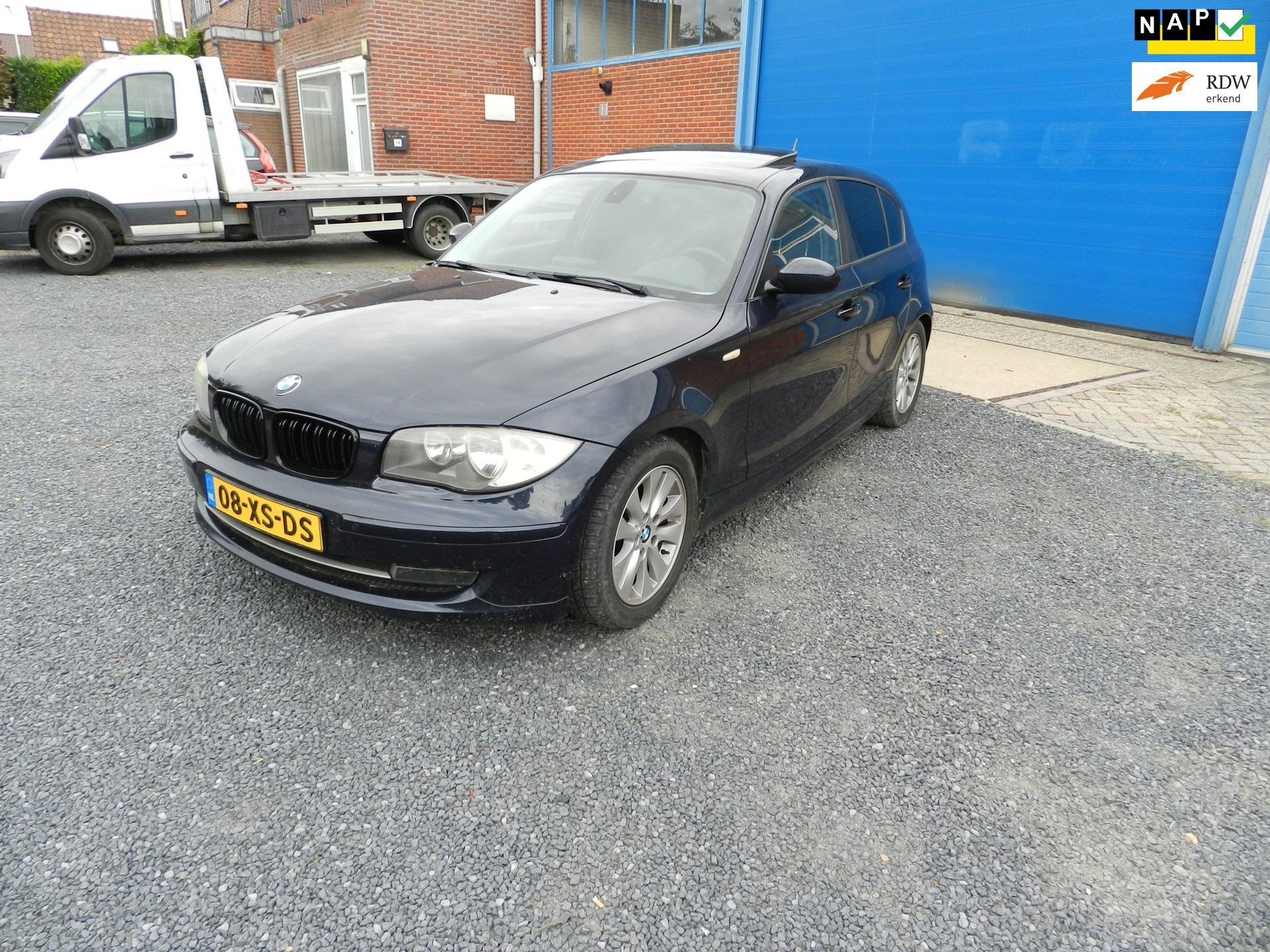 BMW 1-serie 118i Business Line, Auto's, Zwart, Blauw, Origineel Nederlands, 650 kg