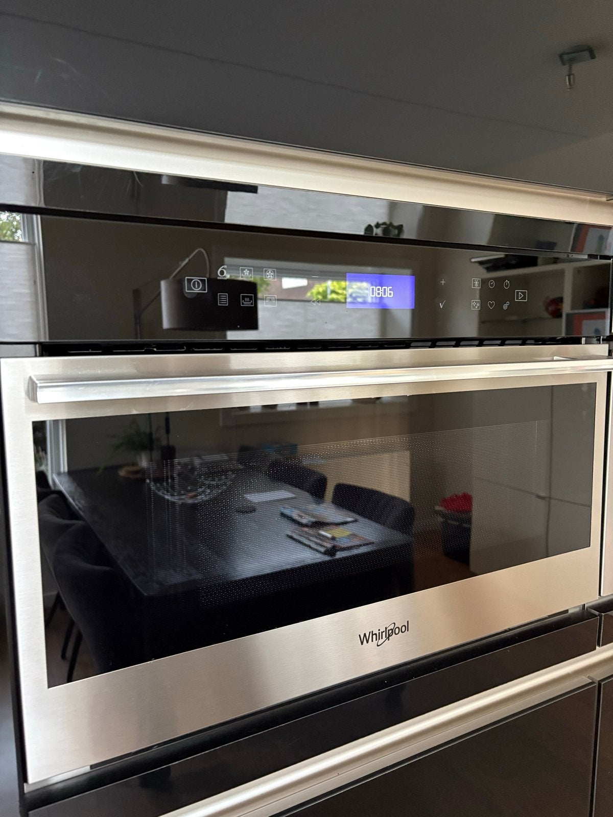 Whirlpool W7 MD460 Combi Magnetron Oven - Lampje defect, Ophalen, Combimagnetron, Gebruikt, Grill