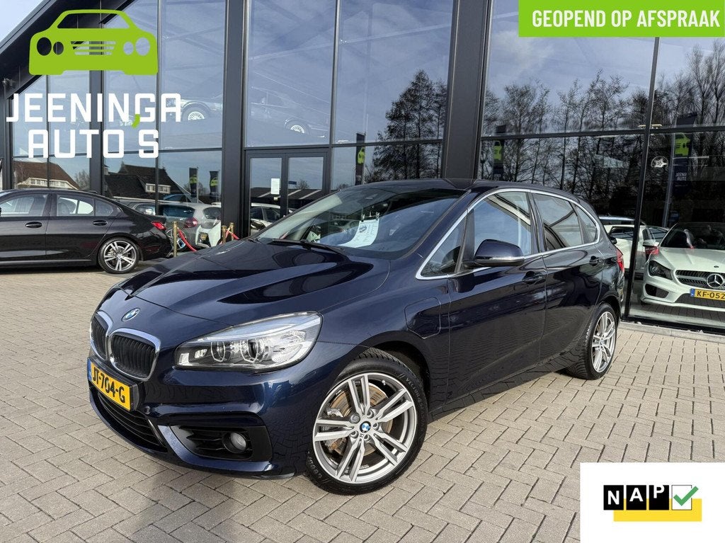 BMW 2-serie Active Tourer 225xe PlugInHybride M sport|Navi|C, Automaat, Gebruikt, Blauw, Origineel Nederlands