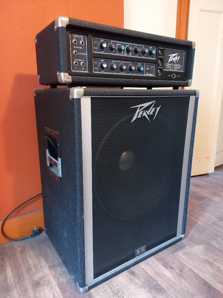 Peavey Centurion Mark 3 series met 1x15' cab (1978), Muziek en Instrumenten, Ophalen, Gebruikt, Basgitaar, 100 watt of meer
