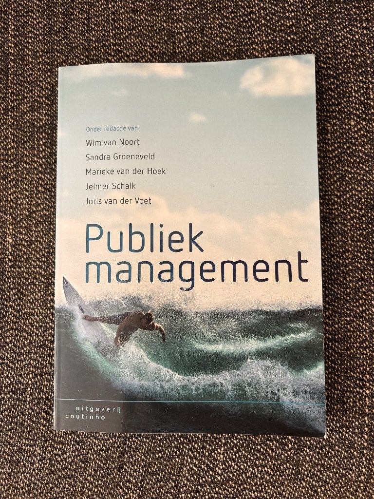 Uitgeverij Coutinho - Publiek Management, Boeken, Ophalen of Verzenden, Beta, Zo goed als nieuw, HBO