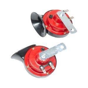 Tweetonige luchthoorn 12V – claxon set (High & Low tone), Ophalen of Verzenden, Nieuw