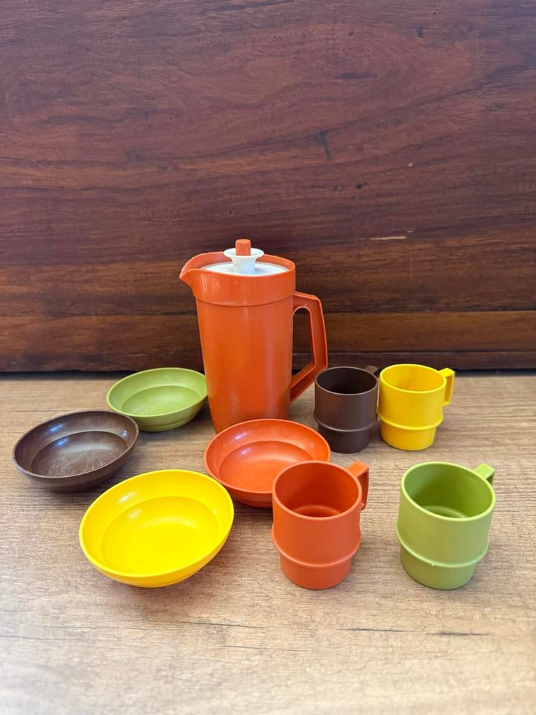 Vintage Tupperware Kinderservies - Retro Speelgoed, Ophalen of Verzenden, Gebruikt