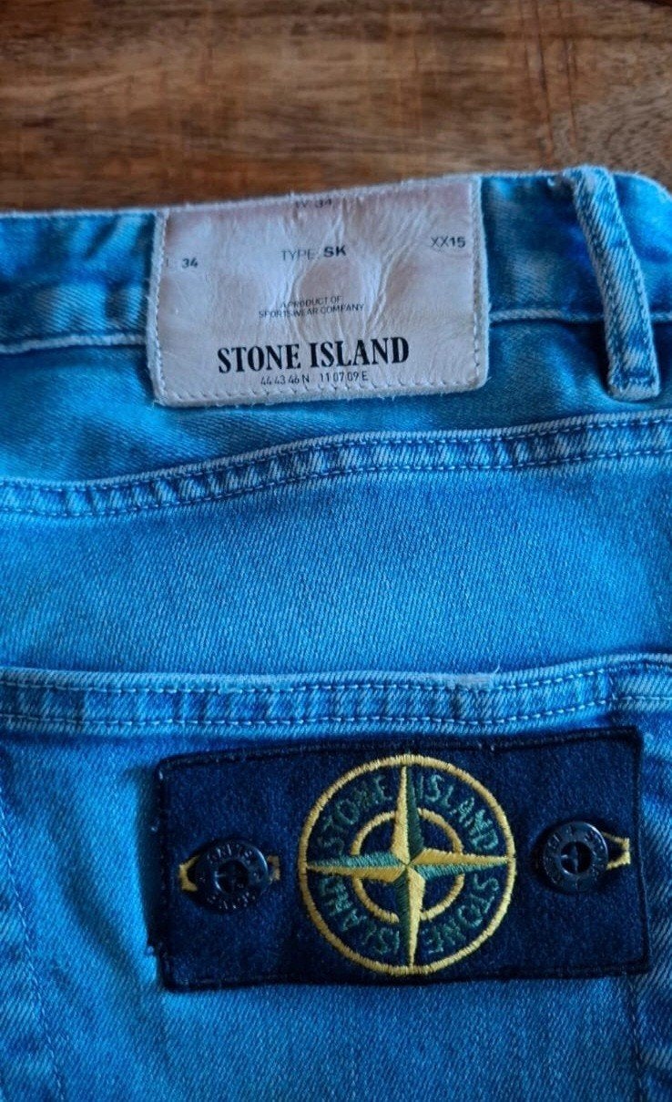 Stone Island Jeans - Maat W34 - Zo goed als nieuw, Kleding | Heren, Blauw, Ophalen of Verzenden, W33 - W34 (confectie 48/50), Stone Island