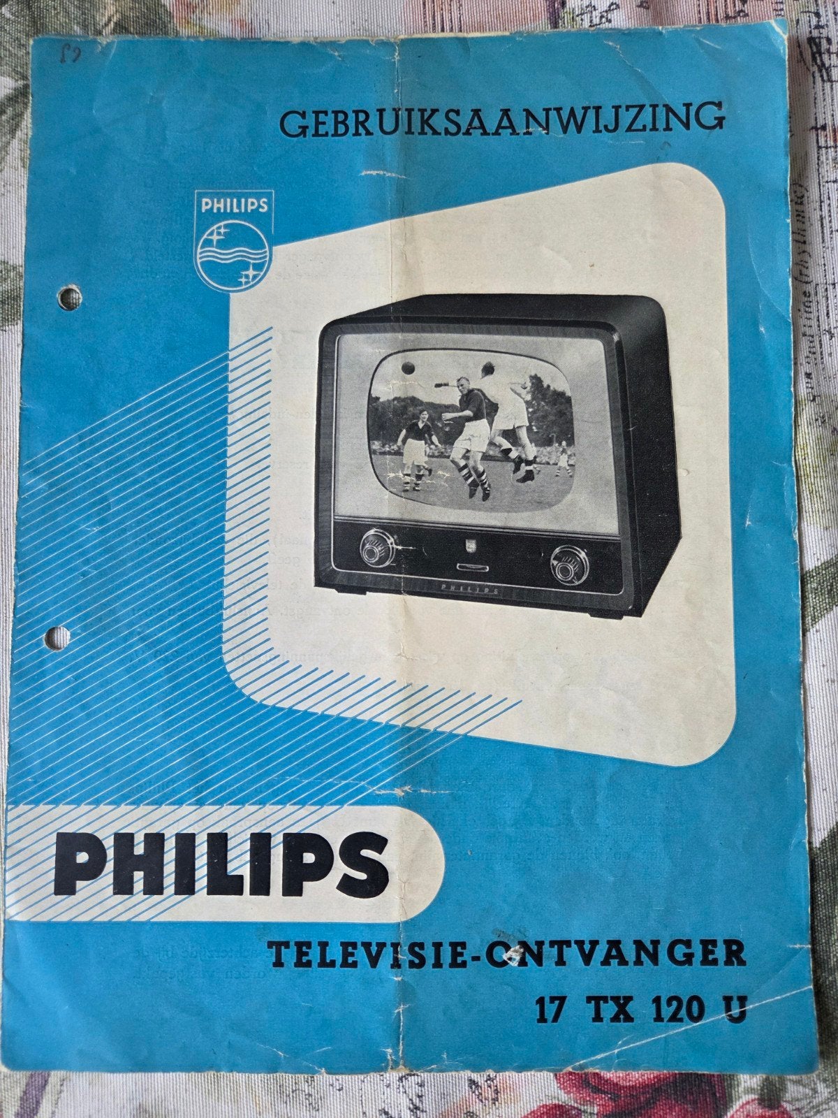 Philips Televisie-Ontvanger 17 TX 120 U Gebruiksaanwijzing, Ophalen of Verzenden
