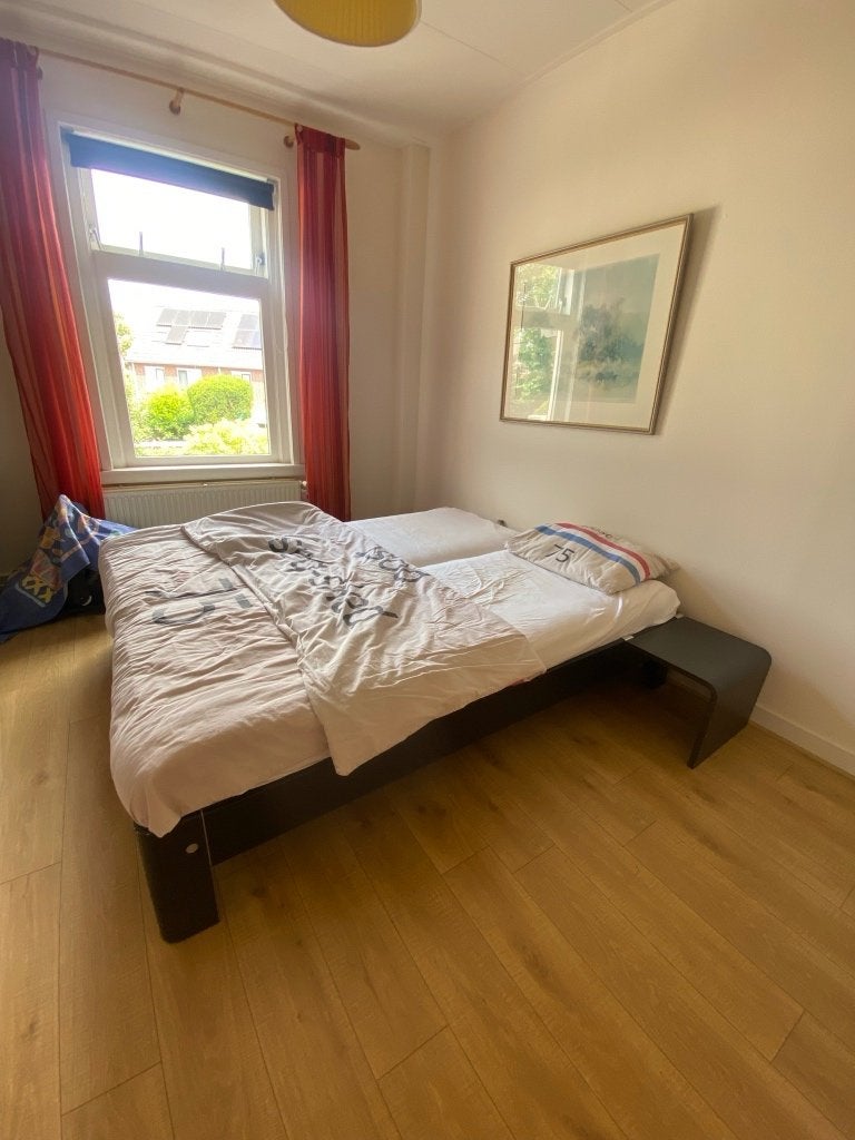 Bed Auping, Huis en Inrichting, Slaapkamer | Bedden, Gebruikt, Tweepersoons, Overige maten, Overige maten, Hout, Grijs, Verstelbaar