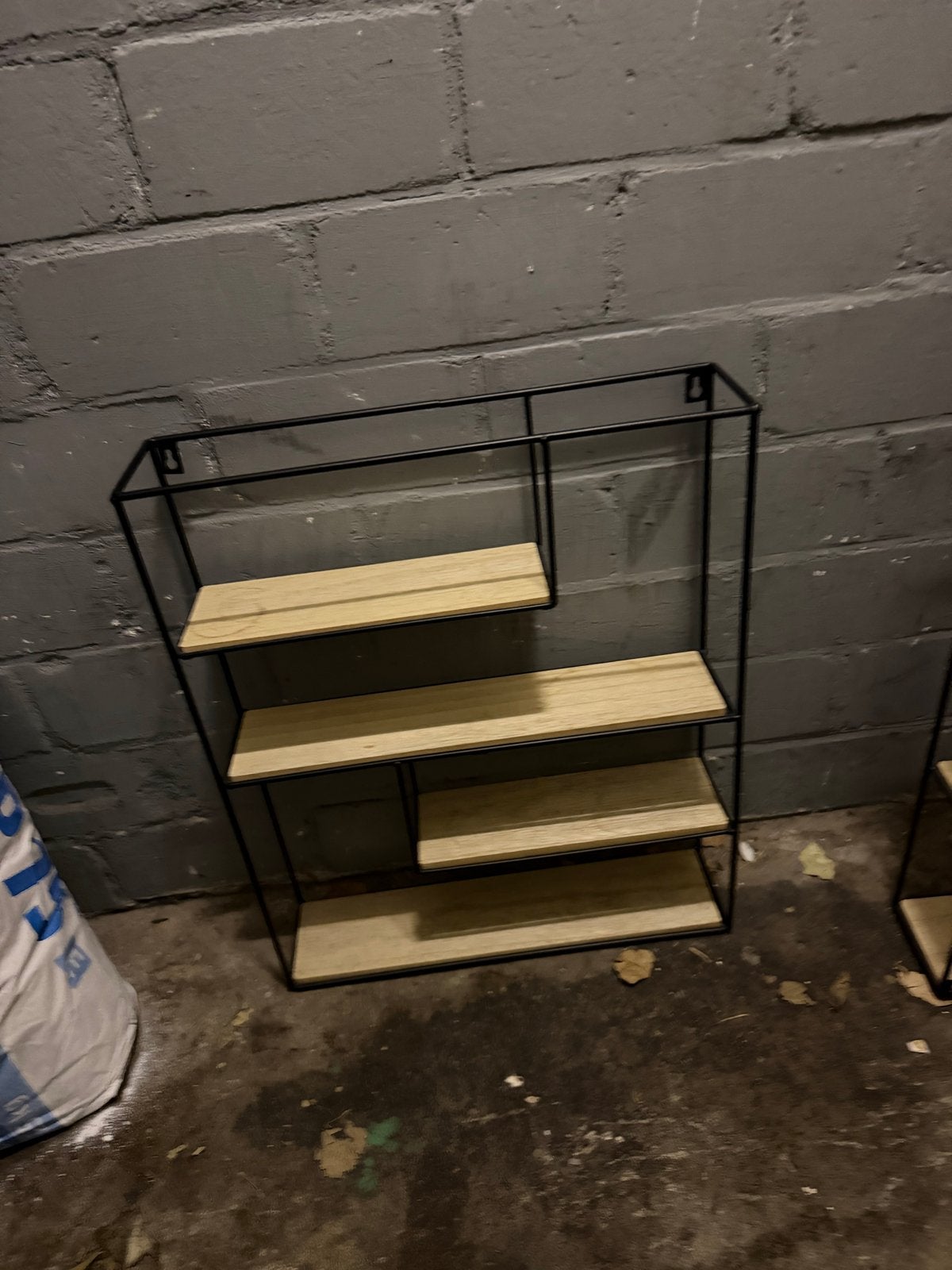 Wandrek met lichtkleurige eik houten planken, Ophalen, Zo goed als nieuw