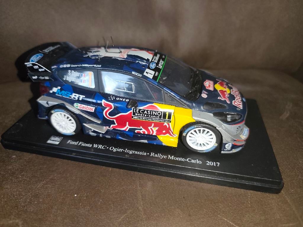Ford Fiesta WRC 2018 S. Ogier J. Ingrassia 1:24, Ophalen of Verzenden, Zo goed als nieuw, Auto, Overige merken