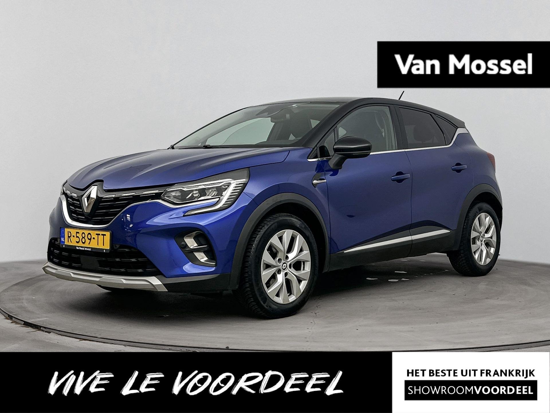 Renault Captur 1.3 TCe Intens 140PK | Automaat | Trekhaak |, Auto's, Dealer onderhouden, Gebruikt, 4 cilinders, Blauw