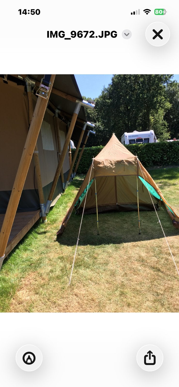 Vintage Vrijbuiter tent - Ideaal voor 2-3 personen, Ophalen of Verzenden, Gebruikt, Tot en met 3