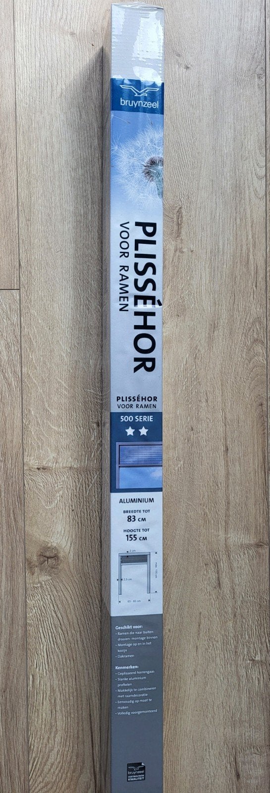 Bruynzeel plisséhor nieuw in de verpakking., 80 tot 100 cm, Hordeur, Minder dan 200 cm, Nieuw