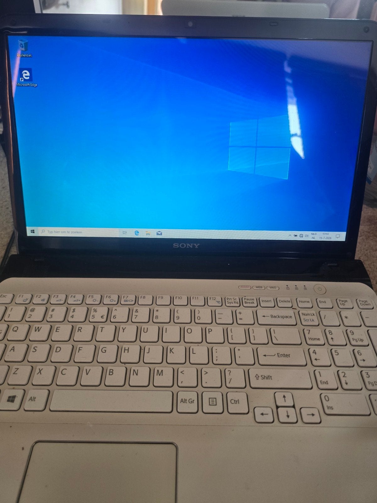 Sony Vaio laptop - Windows 10 - 4GB RAM - Goede staat, Computers en Software, Ophalen, Gebruikt, 4 GB, Sony Vaio