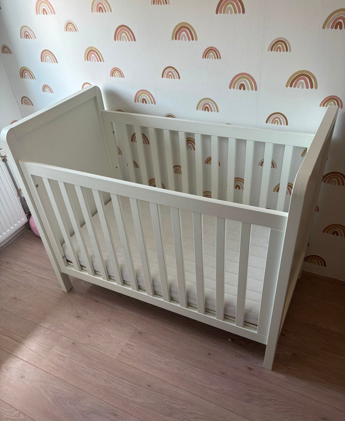 Kidsmill Ledikant Wit met Matras, Ophalen, Gebruikt, Ledikant