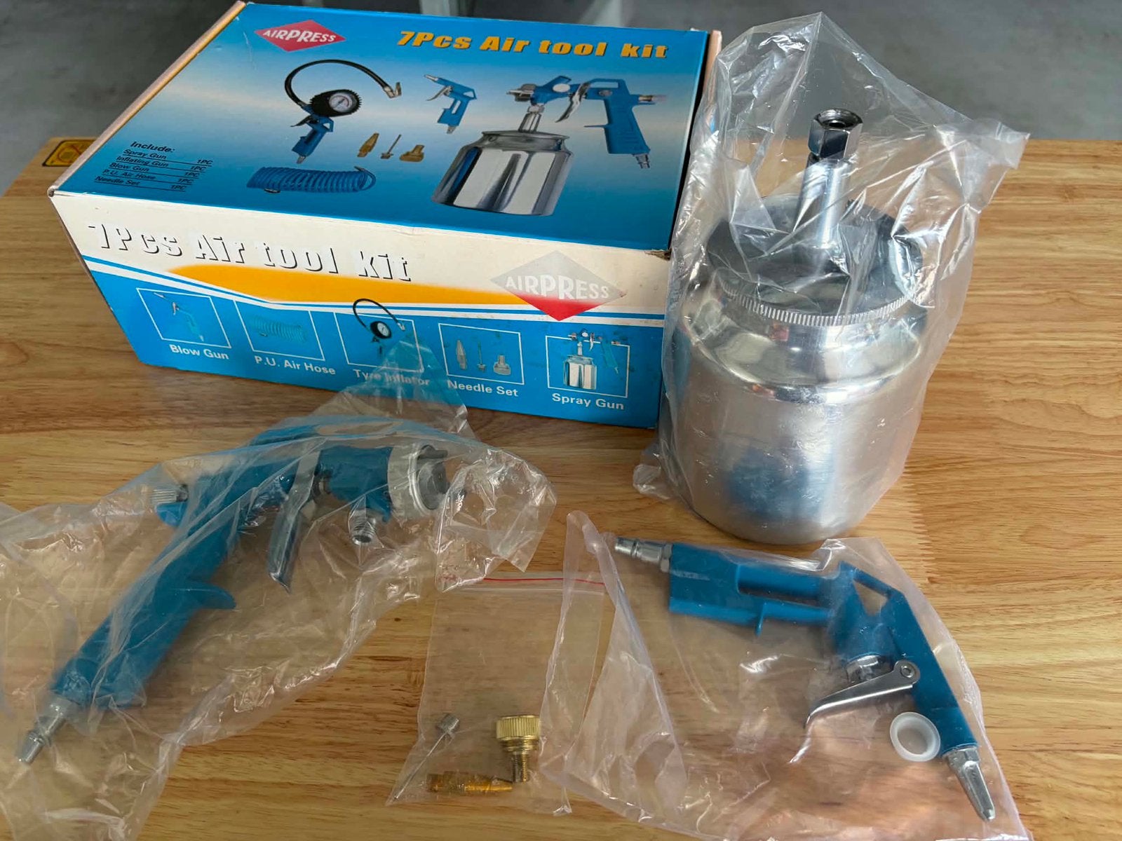 Airpress tool kit, Doe-het-zelf en Verbouw, Compressors, Minder dan 25 liter, Ophalen, Nieuw, Minder dan 200 liter/min