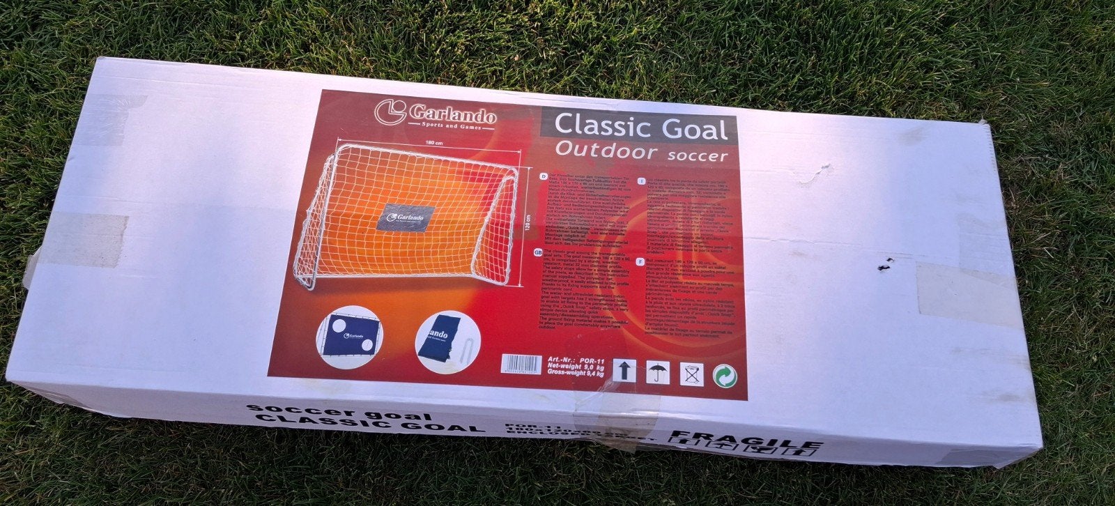 Nieuw Garlando voetbaldoel 180 x 120 x 60 cm, Ophalen, Nieuw