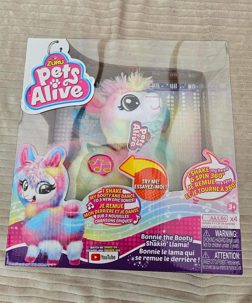 Nieuwe Zuru Pets Alive Bonnie de Booty Shakin' Lama, Overige merken, Met geluid, Overige karakters, Overige typen