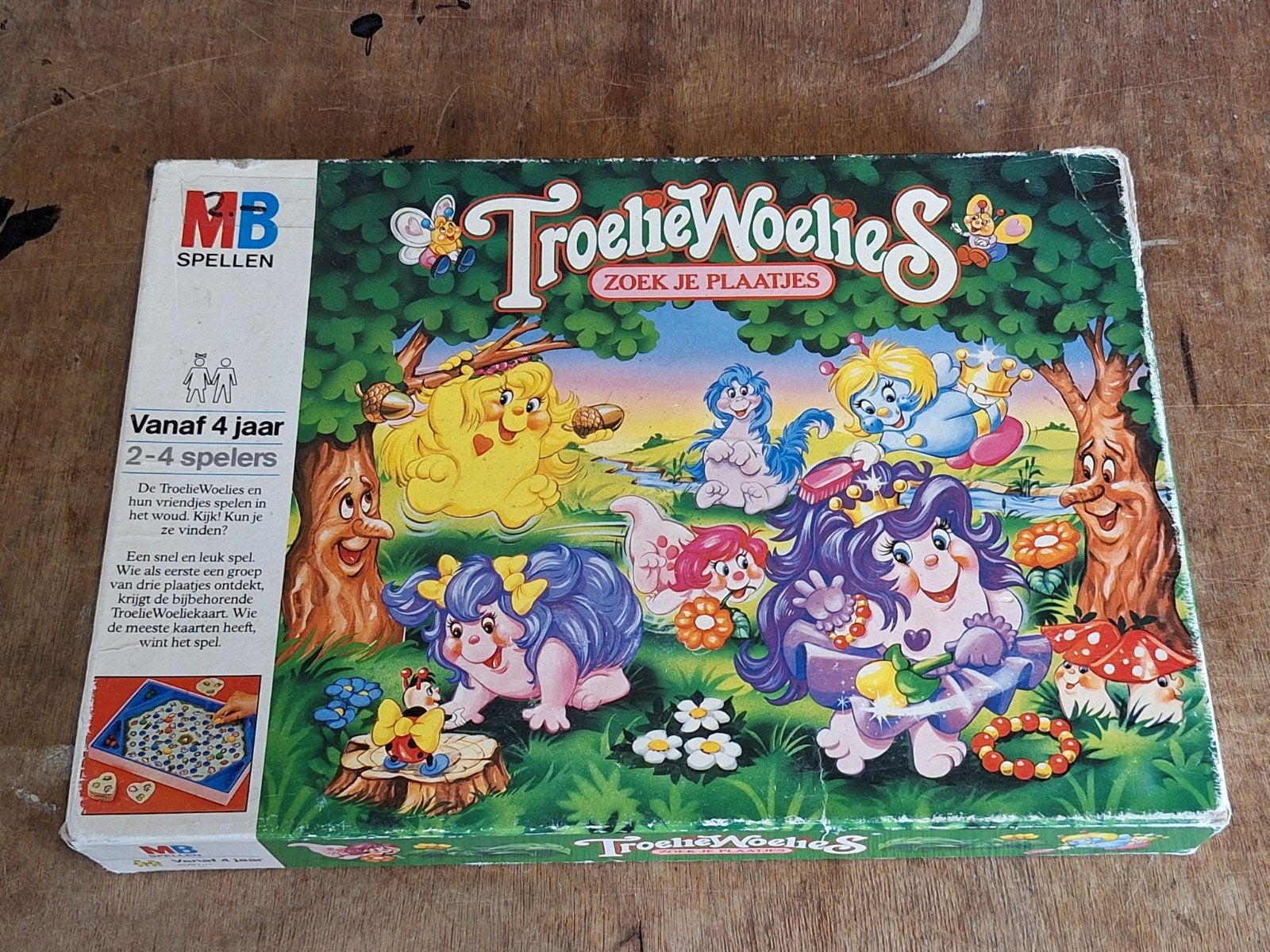 Vintage MB bordspel TroelieWoelies uit 1985, Ophalen of Verzenden