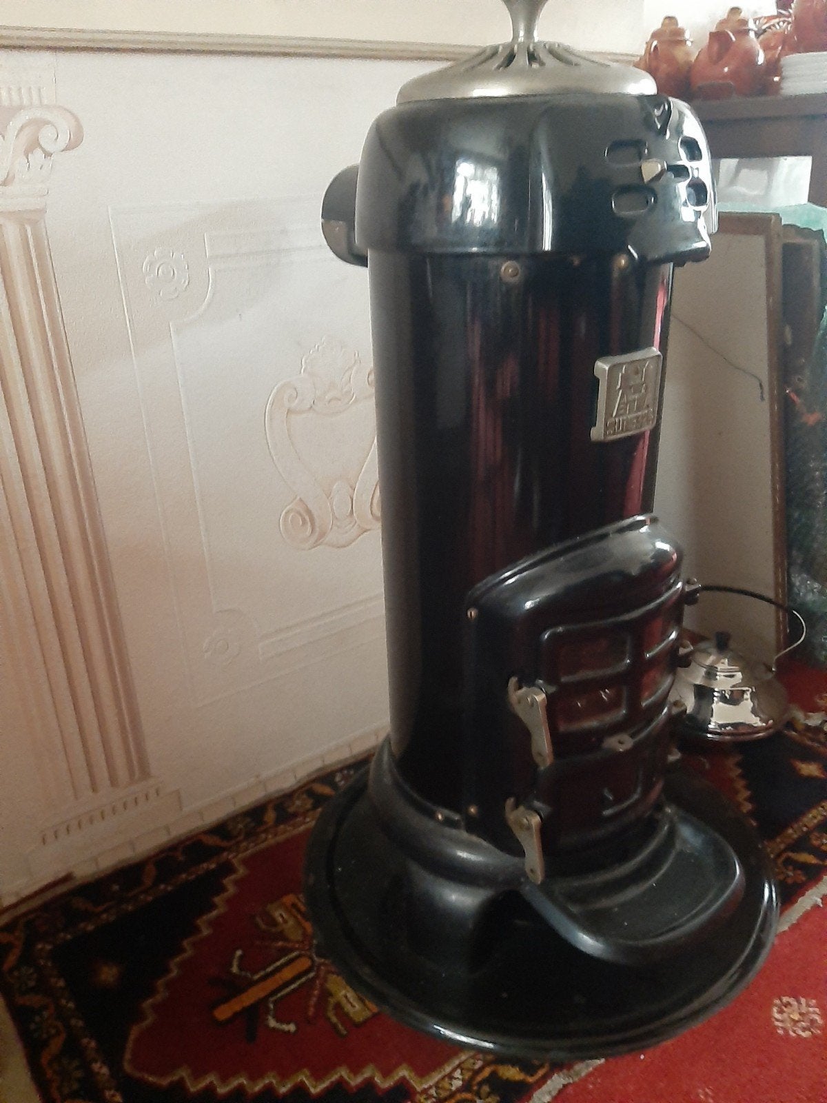 Vintage Etna SUN5329 Kolen kachel - Zwart, Gebruikt, Huis en Inrichting, Ophalen, Gebruikt, Overige brandstoffen, Vrijstaand