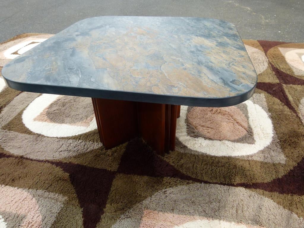 vintage salontafel Heinz Lilienthal brutalist mid-century, Ophalen, Vierkant, 50 tot 100 cm, Zo goed als nieuw