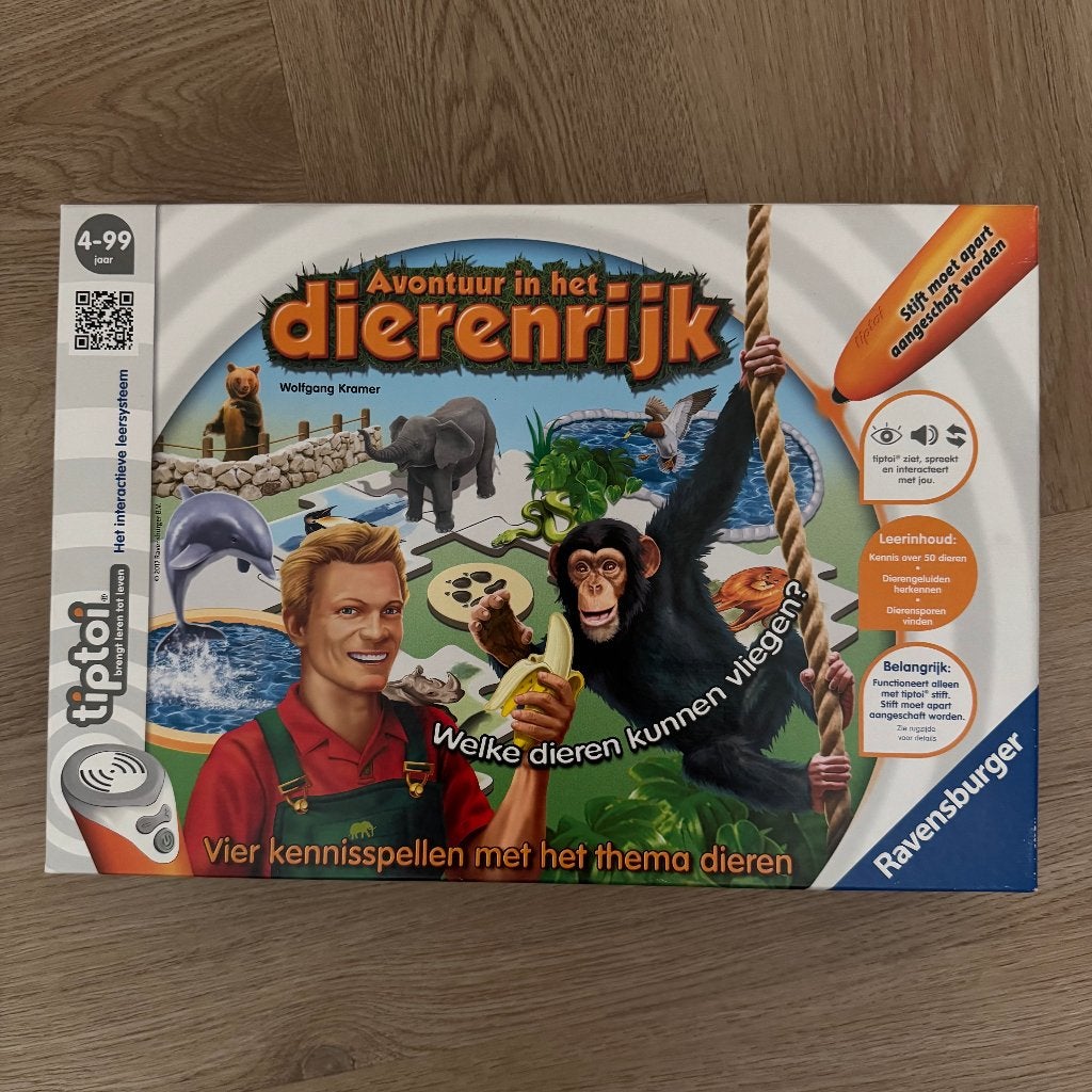Tiptoi spel Avontuur in het Dierenrijk - Ravensburger, Ophalen of Verzenden, Gebruikt, Elektronica, Met geluid