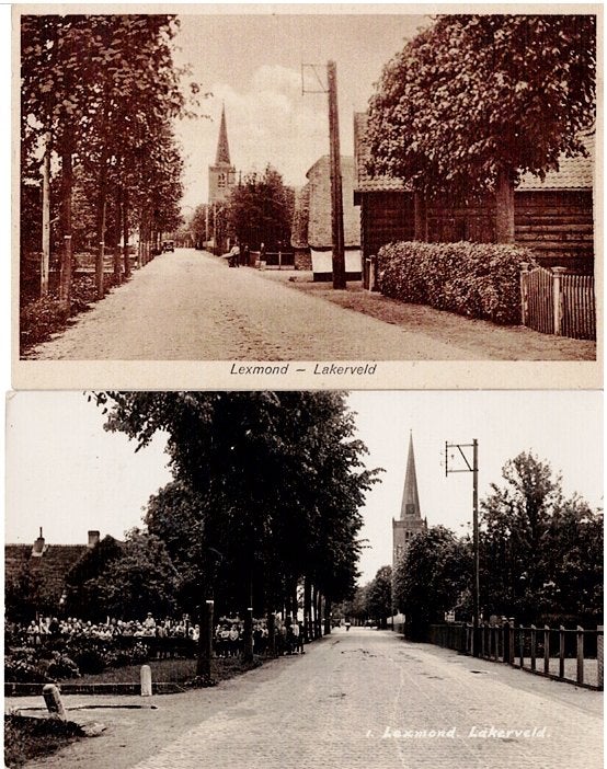 Lexmond, twee fraaie  kaarten van de Laak rond  medio 1930, Verzenden, 20e eeuw of later, Zo goed als nieuw