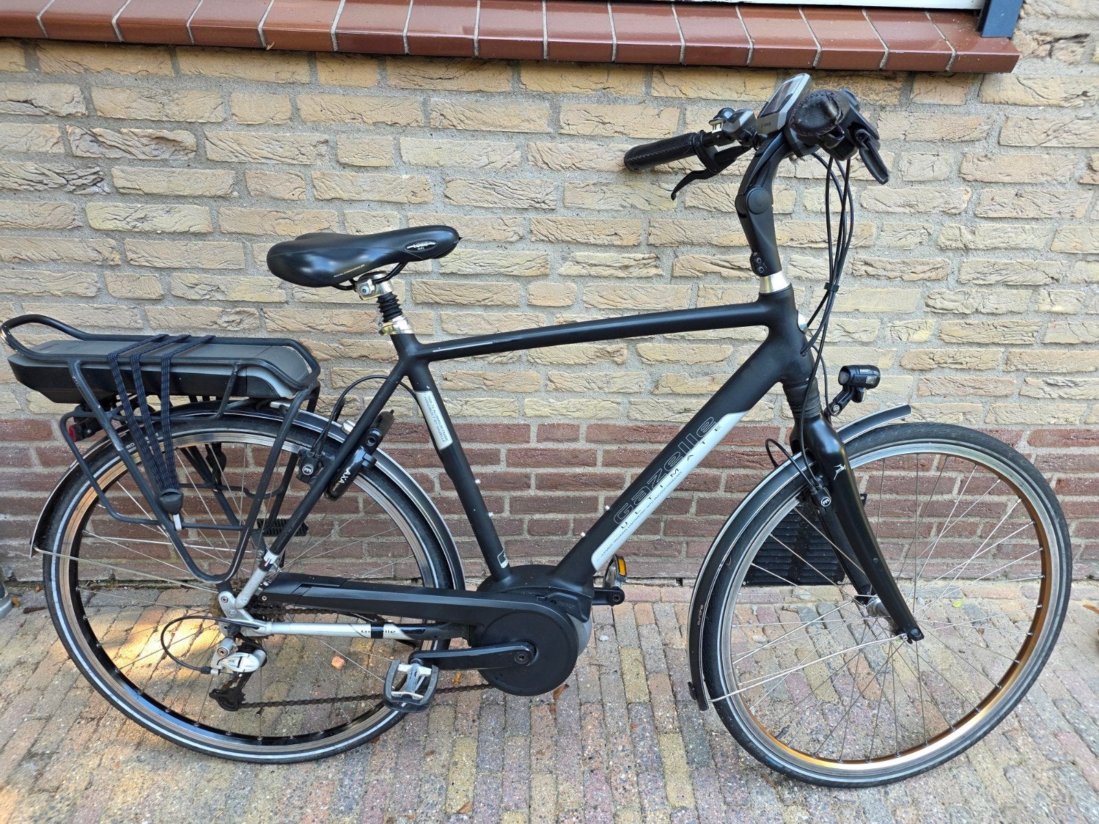 Gazelle Ultimate T9 elektrische herenfiets 57cm, Ophalen, Gebruikt, 50 km per accu of meer, 55 tot 59 cm
