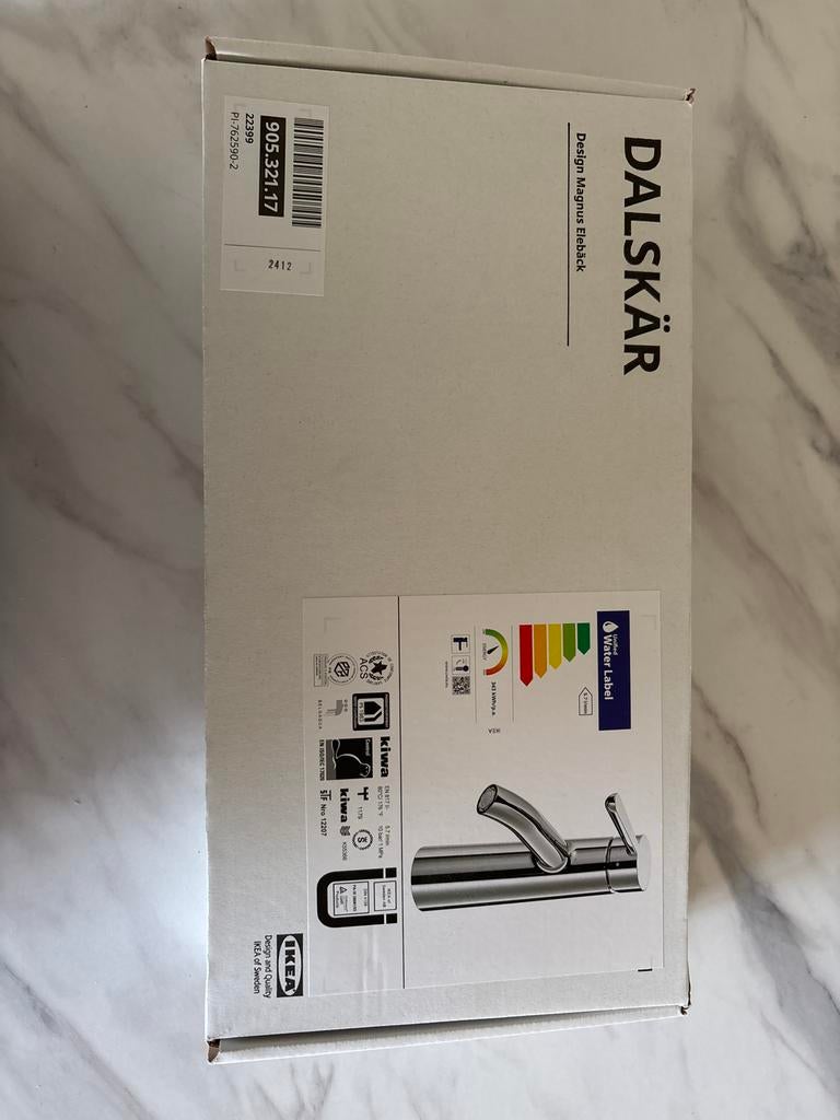 Nieuw Dalskär Chroom Badkamer Wasmeubel Kraan, Ophalen of Verzenden, Nieuw, Chroom, Kraan