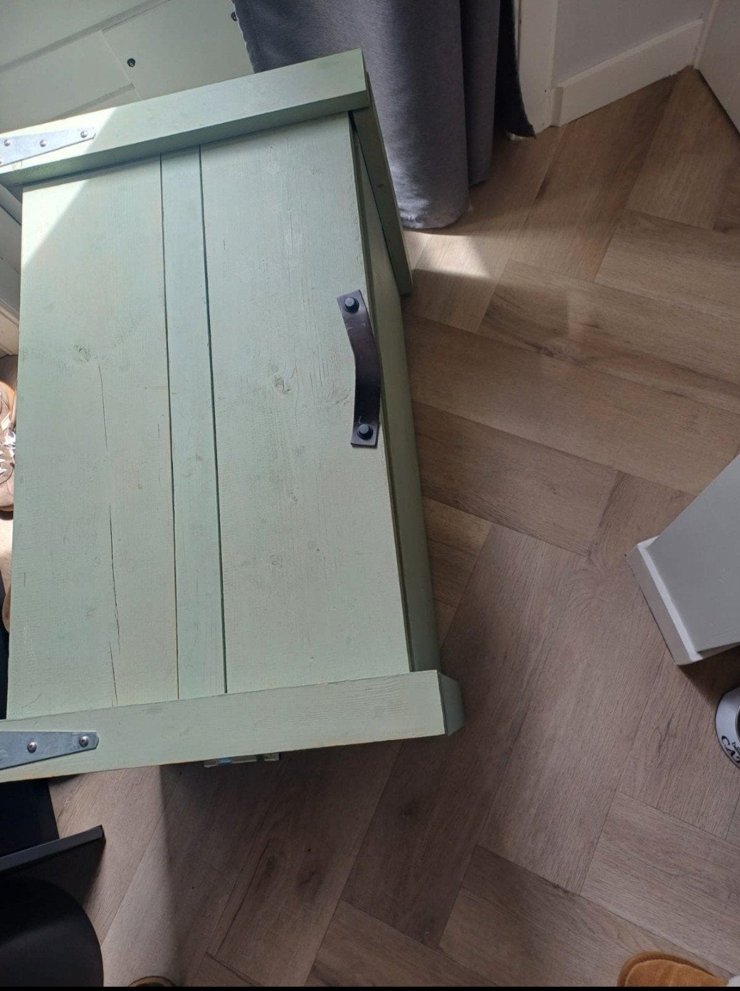 Houten opbergkist, Huis en Inrichting, Woonaccessoires | Kisten, Overige houtsoorten, Gebruikt, 50 tot 100 cm, 50 tot 75 cm