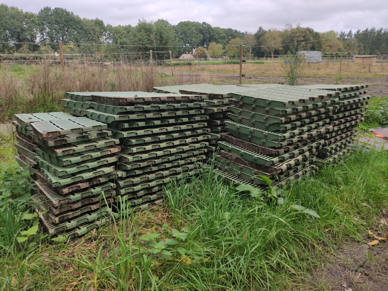 Paddockplaten mudcontrol 31m2 kunststof rooster paddock, Dieren en Toebehoren