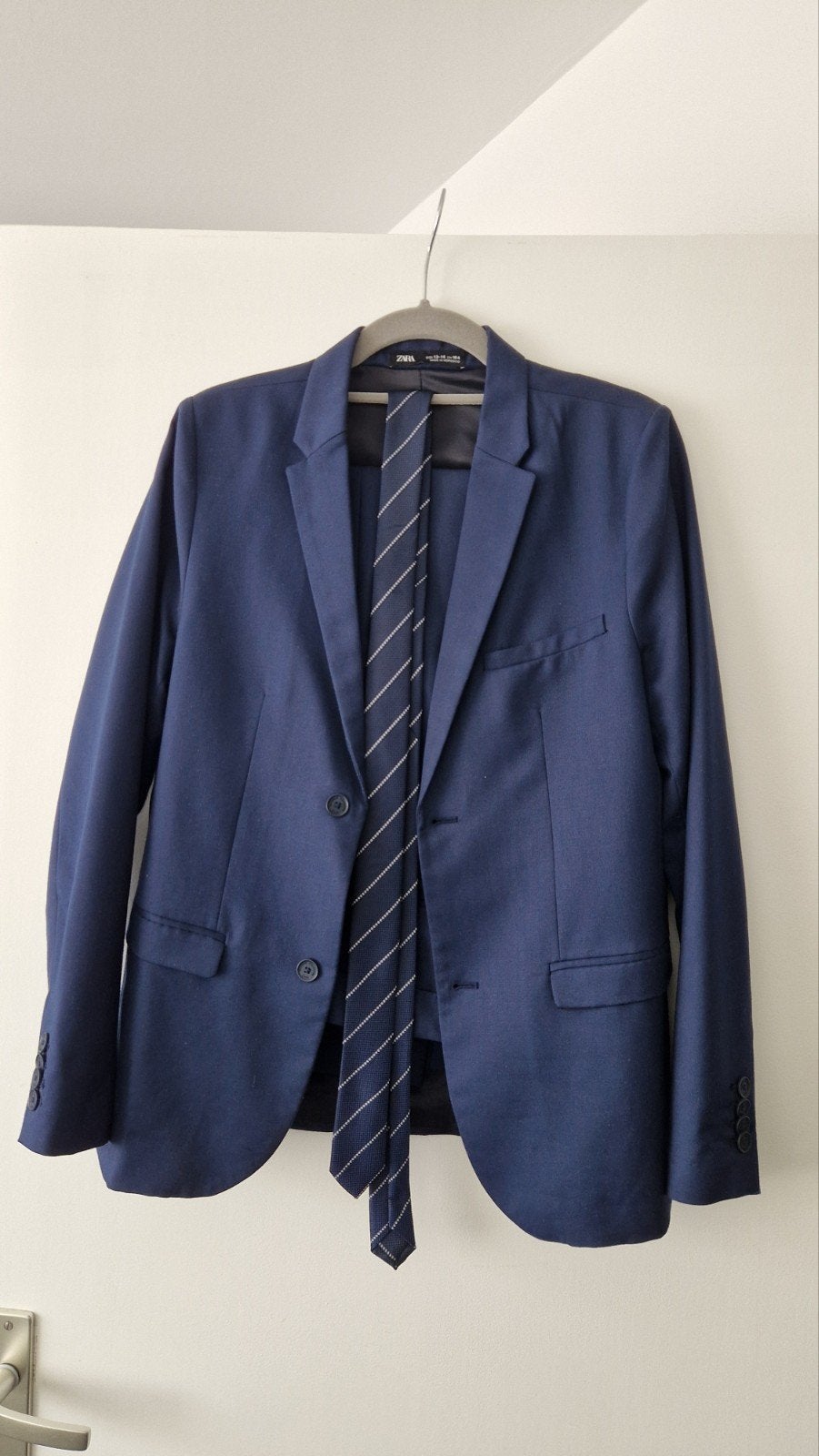 tweedelig   blauwe jongens kostuum, Ophalen, Zo goed als nieuw, Overige maten, Blauw