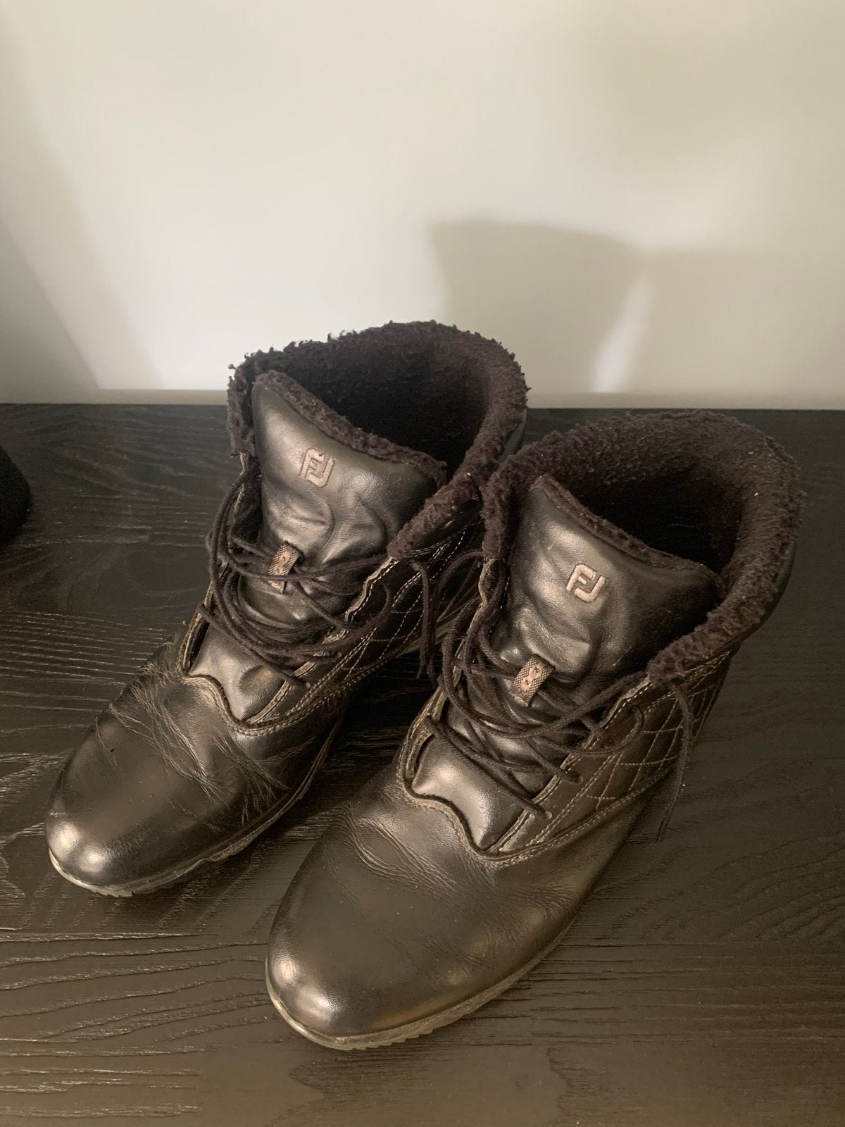 FootJoy dames golfschoenen - Zwart met teddy, maat 39, Sport en Fitness, Ophalen of Verzenden, Gebruikt, Schoenen