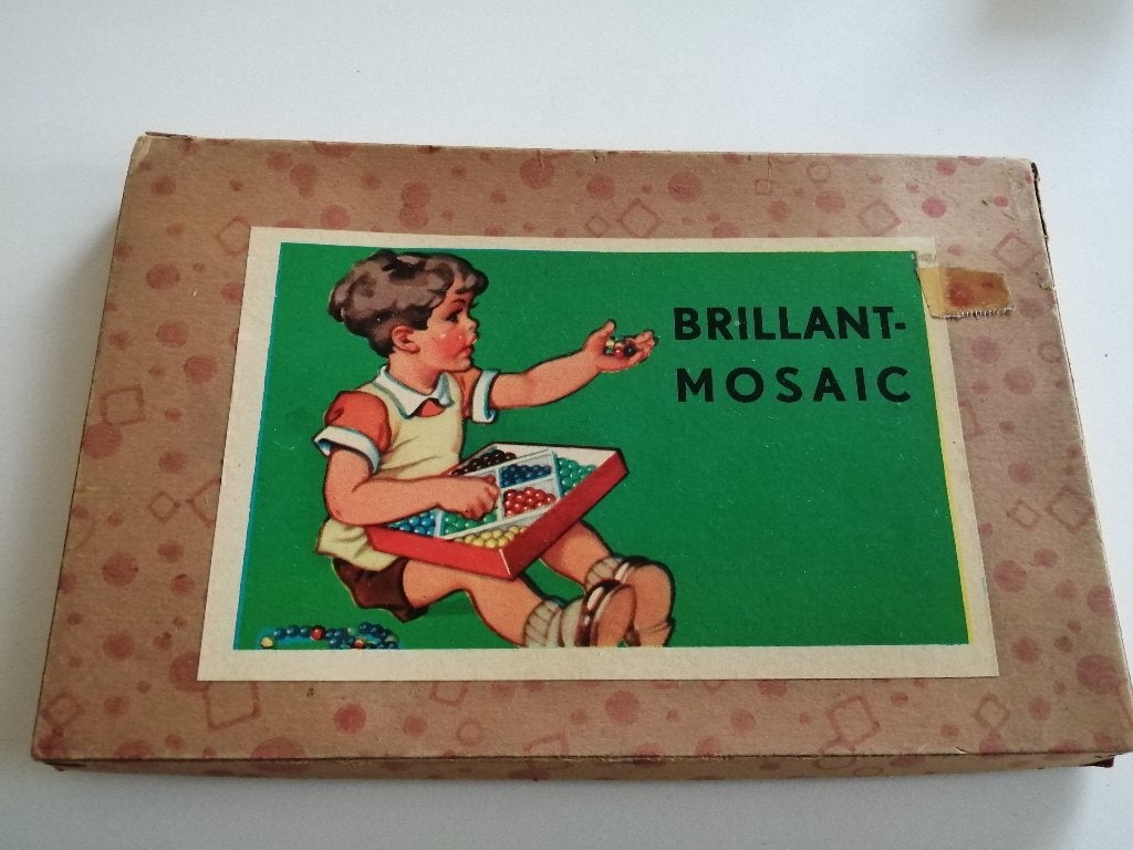Antiek Brilliant mosaic nieuwe in de doos!!!, Antiek en Kunst, Ophalen of Verzenden