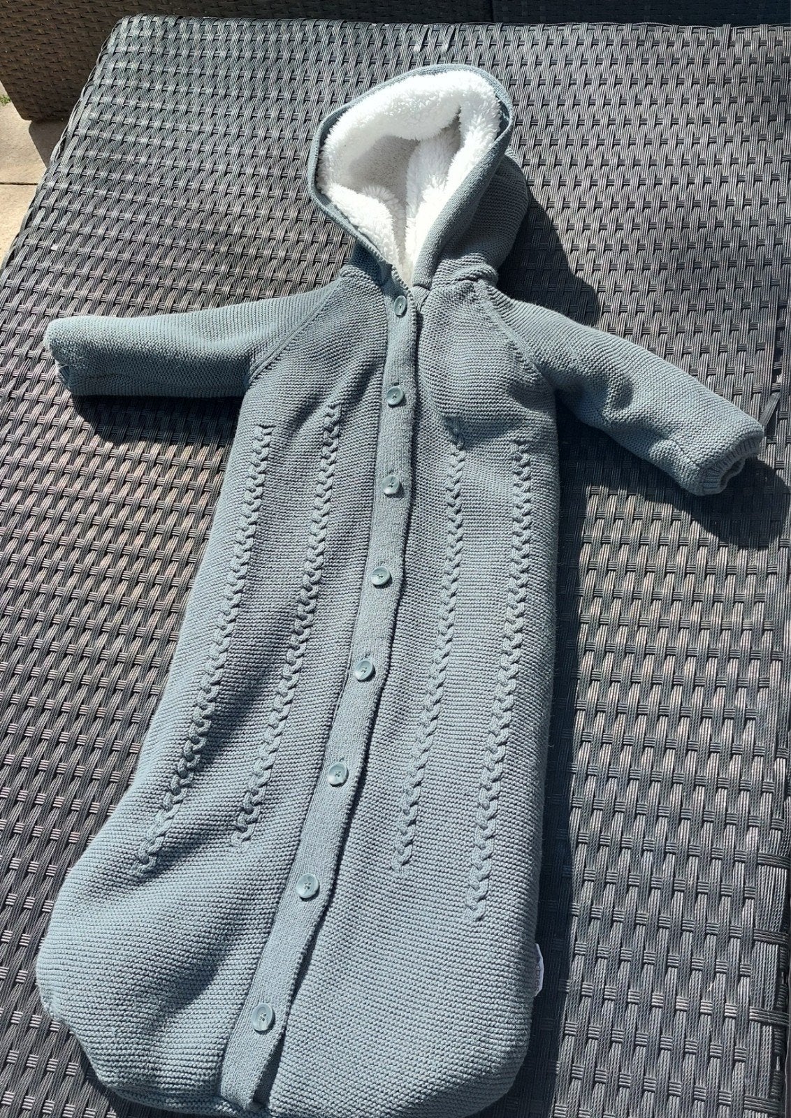 Noppies Baby Slaapzak Gebreid Blauw - Zo goed als nieuw, Zo goed als nieuw, Slaapzak, Blauw, Overige merken
