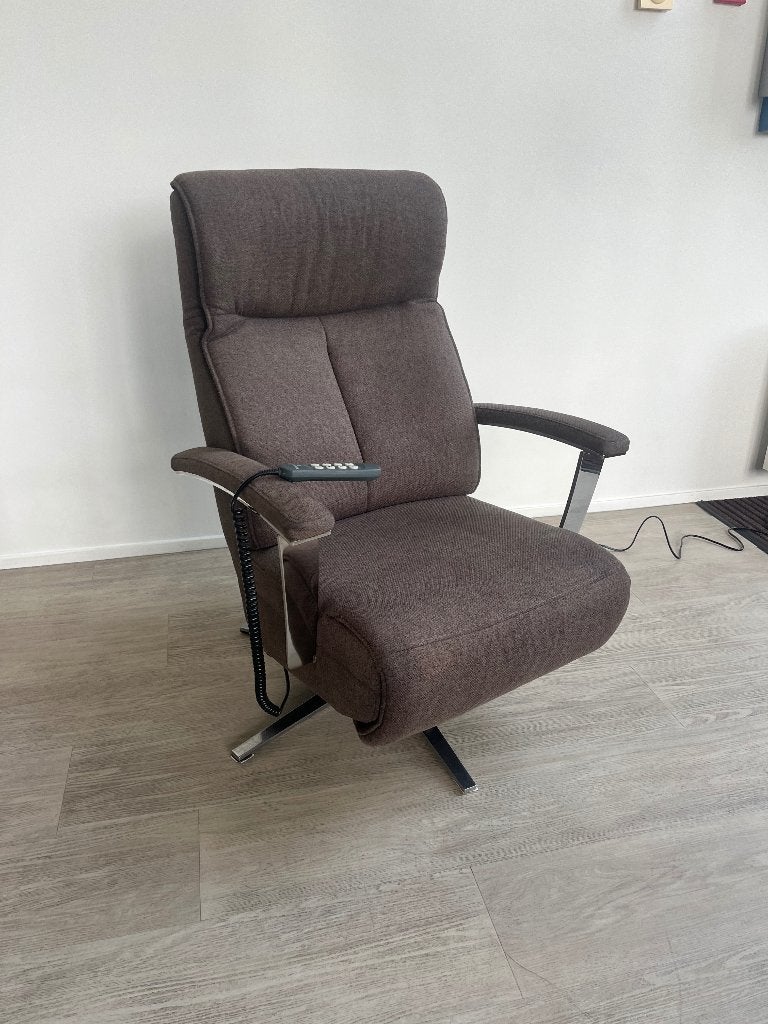 Prominent Relaxfauteuil Sta Op Bruin S Stof M, Ophalen, Minder dan 75 cm, Zo goed als nieuw, Stof
