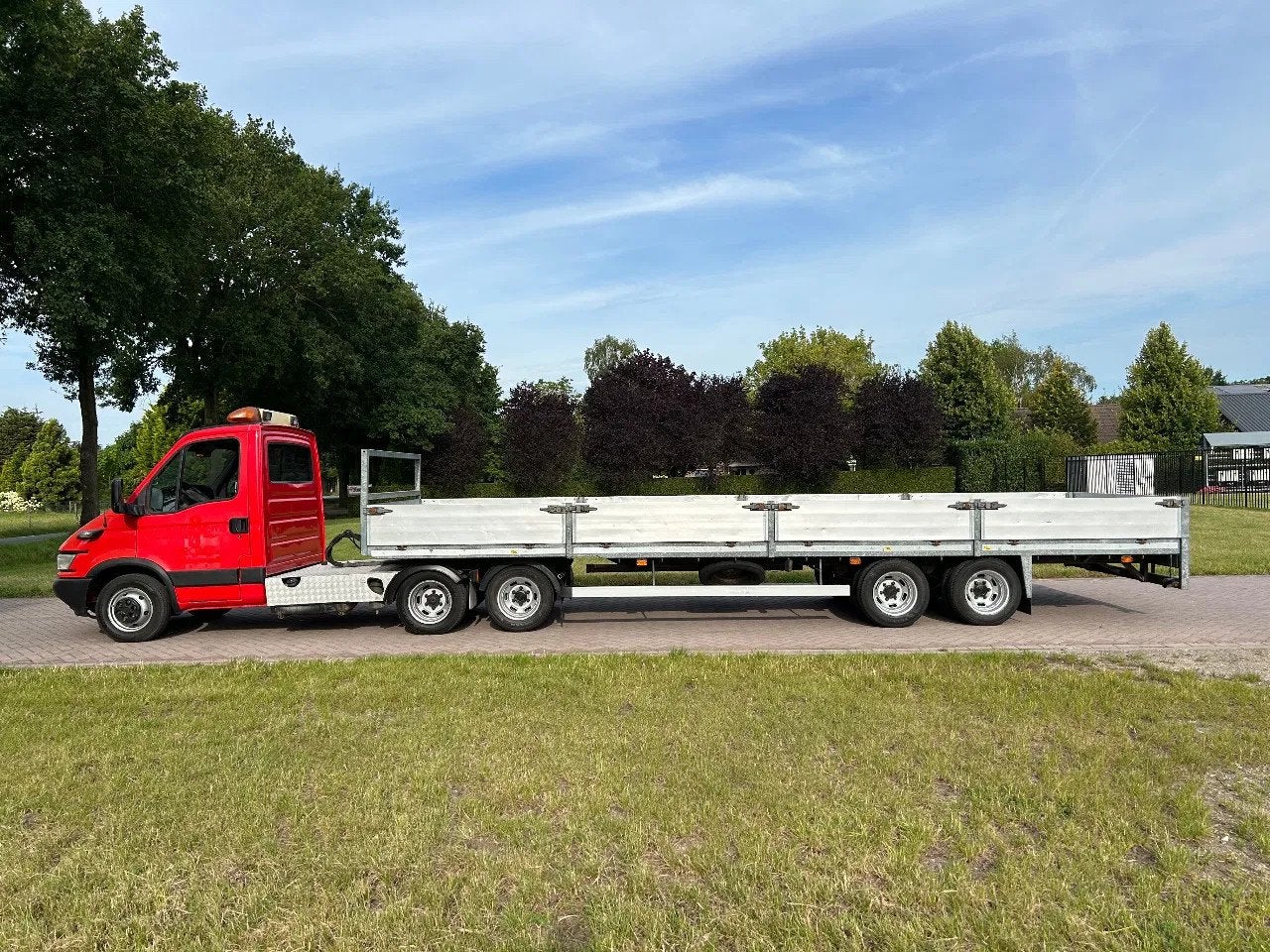 Iveco Daily 35C17 BE TREKKER - JEEB-AS VLAKKE BE OPLEGGER, Auto's, Gebruikt, 4 cilinders, Iveco, Origineel Nederlands