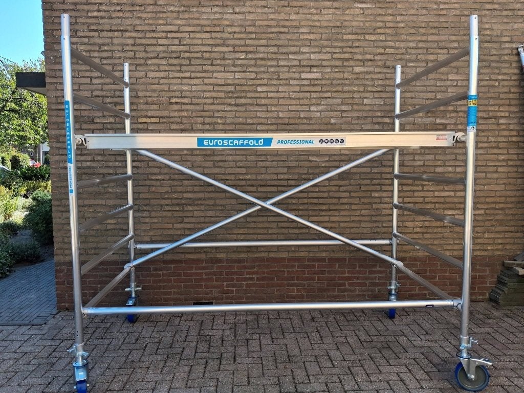 EuroScaffold  Rolsteiger  250 x 135 - 6,20 mt  werkhoogte, Doe-het-zelf en Verbouw, Steigers, Ophalen, Rolsteiger of Kamersteiger