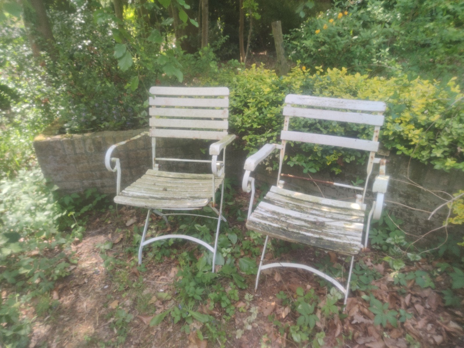 2x tuinstoelen - Opknapper, Ophalen, Gebruikt, Hout, Inklapbaar