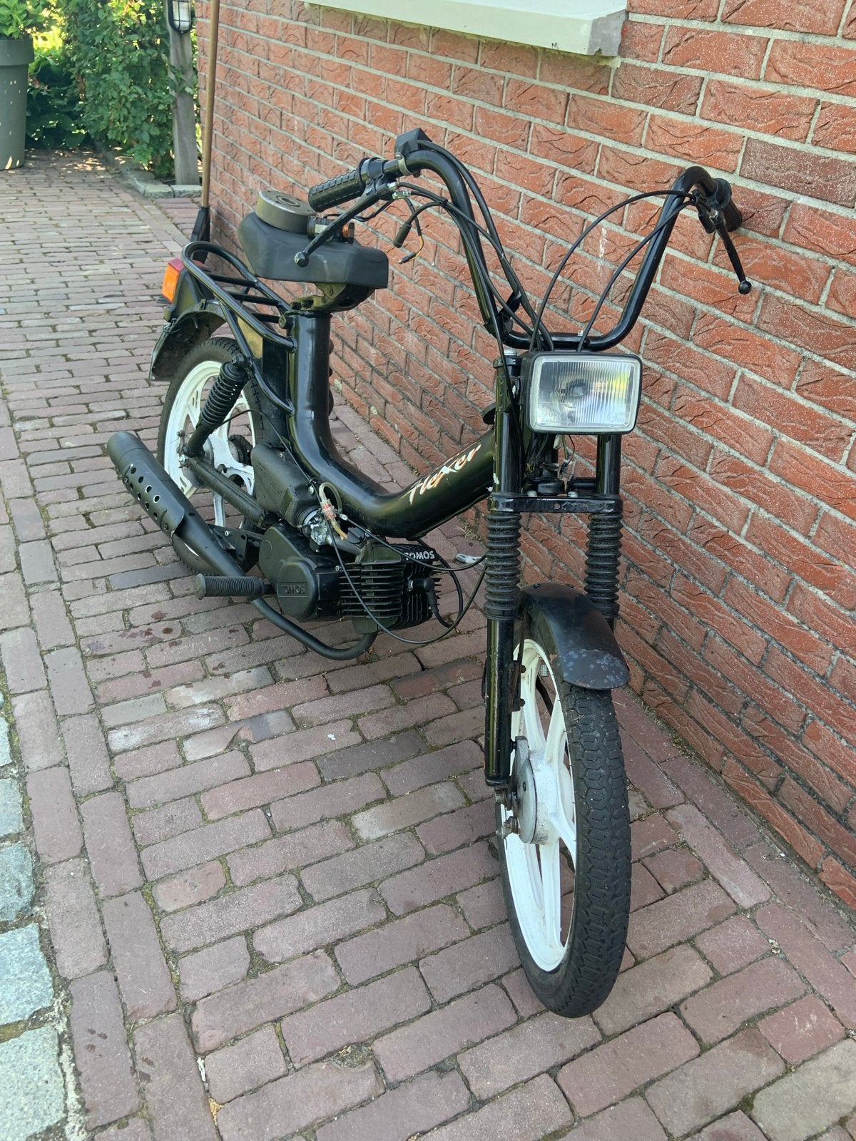 Tomos Flexer snorfiets - Zwart, opknapper, Fietsen en Brommers, Ophalen, Gebruikt, Maximaal 25 km/u, Flexer