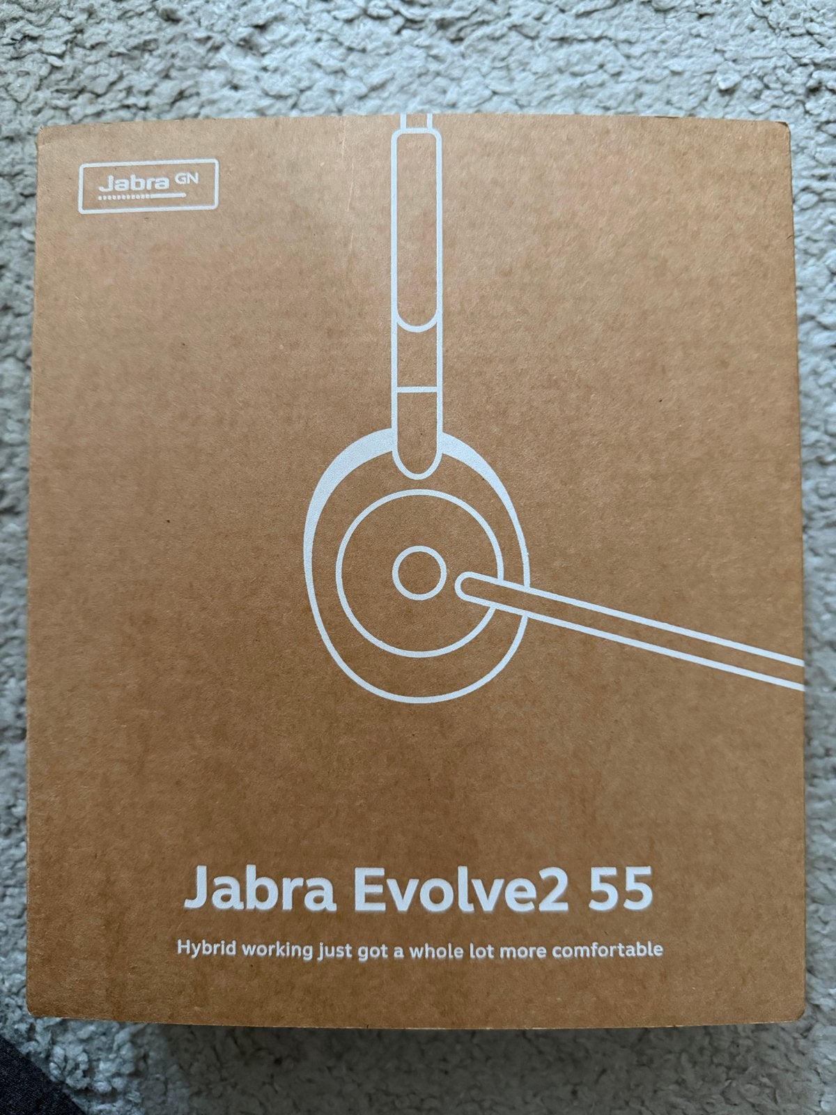 Jabra Evolve2 55 Headset - Nieuwstaat, Bluetooth, Ophalen of Verzenden, Zo goed als nieuw, Over-ear
