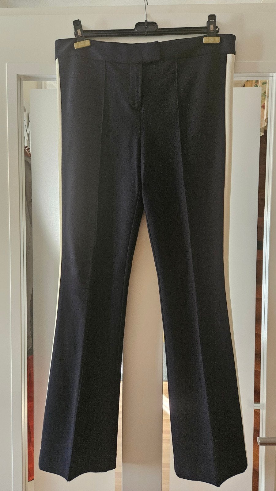 YAYA Dames Broek met Beige Streep Maat 44, Kleding | Dames, Zwart, Maat 42/44 (L), Ophalen of Verzenden, Zo goed als nieuw