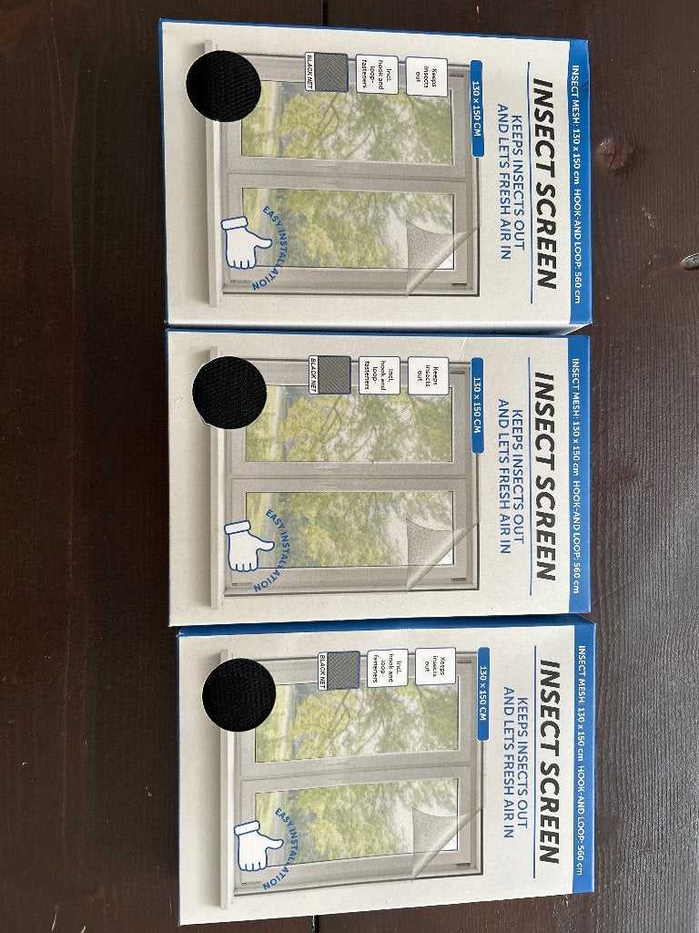 Insecten screens 3 stuks, Ophalen of Verzenden, Nieuw, Overige typen, Minder dan 200 cm