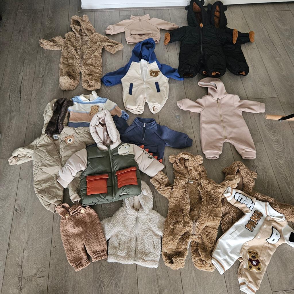 Grote partij babykleding en slaapzakken (maat 50-68), Ophalen of Verzenden, Gebruikt, Diverse merken, Jongetje of Meisje
