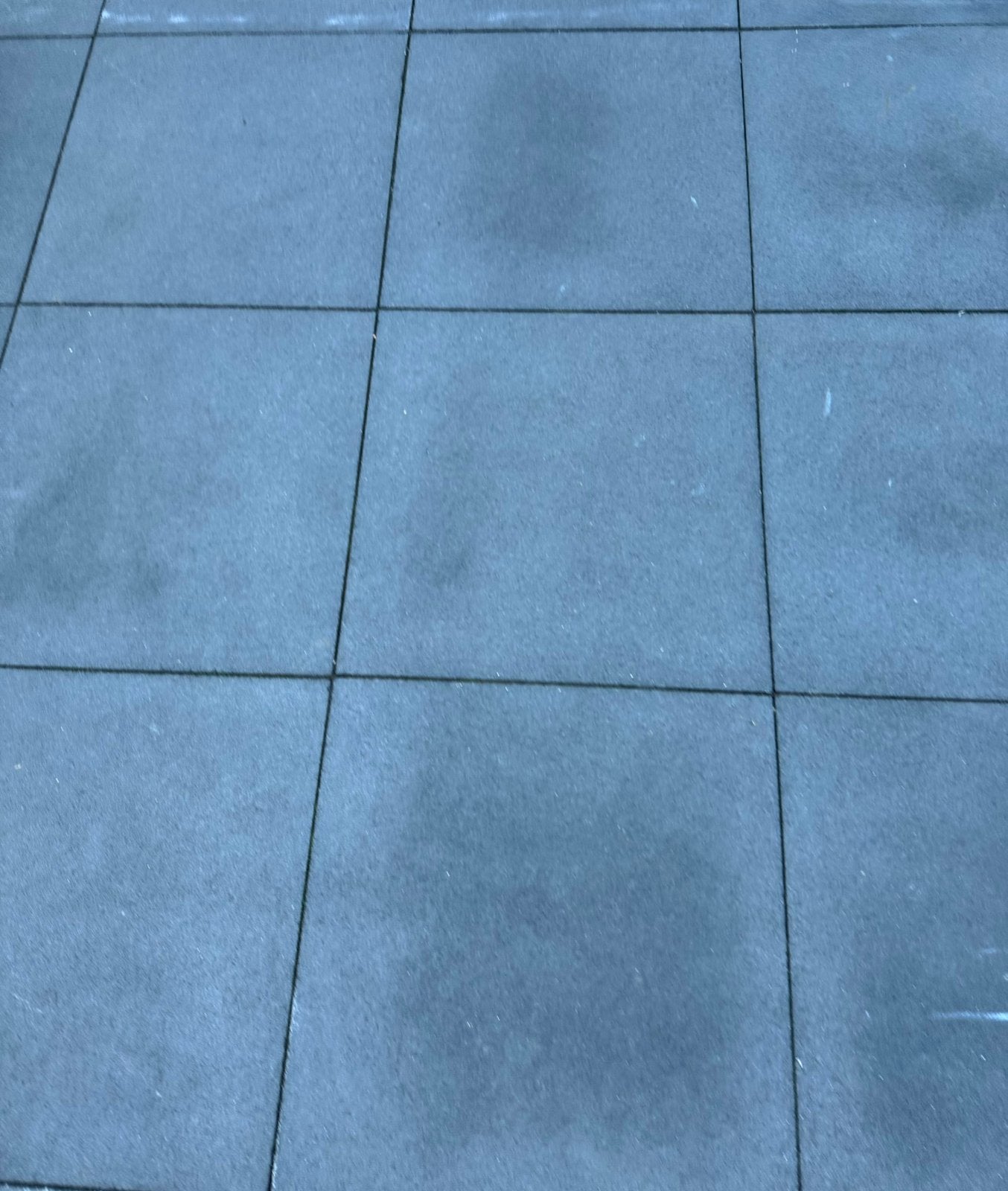 9 stuks tuintegel 60x60x3 cm antraciet, Ophalen, Zo goed als nieuw, Beton, Terrastegels
