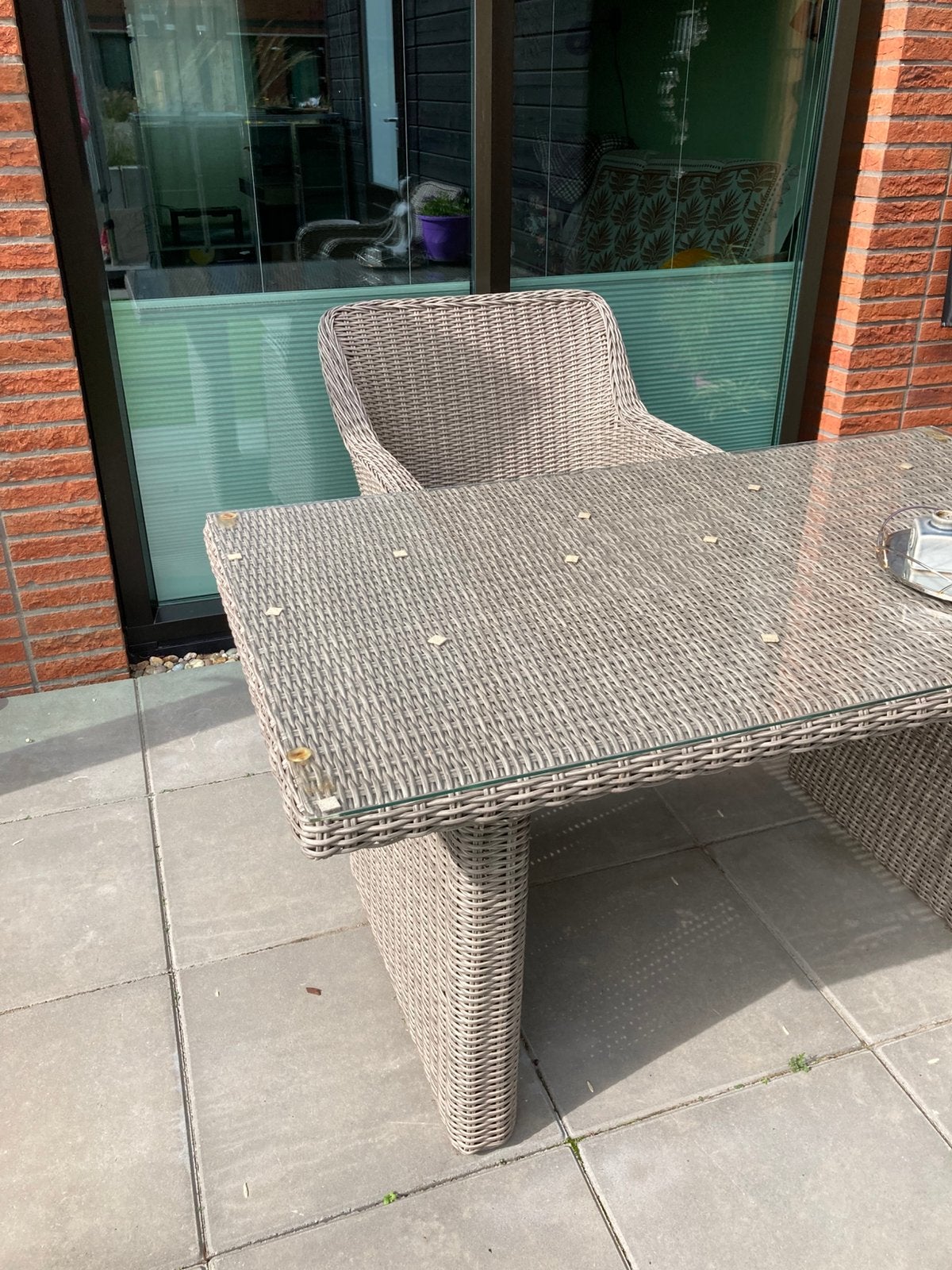 Tuintafel. Gebruikt. Ophalen, Ophalen, Gebruikt, Kunststof, Tuinset